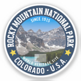 Rocky Mountain Park Landscape Photography シール