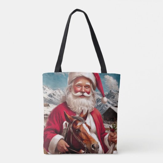 Rocky Mountain Santa and His Horse トートバッグ (裏面)