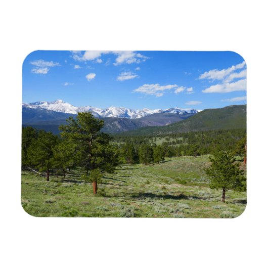 Rocky Mountain View Scenic Landscape マグネット (横)