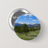 Rocky Mountain View Scenic Landscape 缶バッジ (正面&裏面)