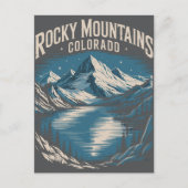 Rocky Mountains Colorado USA Travel Art Postcard シーズンポストカード (正面)