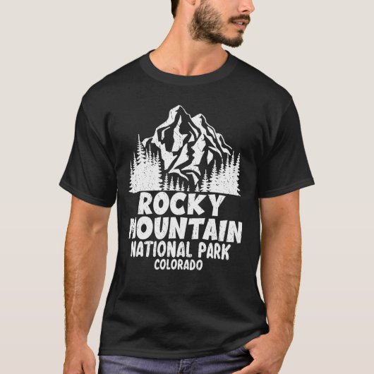 Rocky Mountains National Park Colorado Mountain Be Tシャツ (正面)