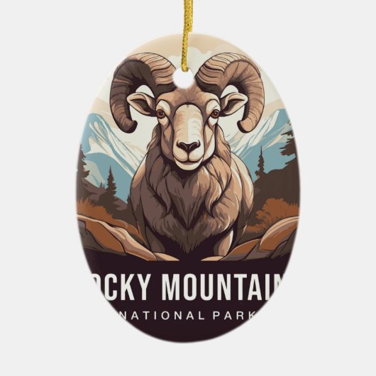 Rocky Mountains National Park ornaments セラミックオーナメント (正面)