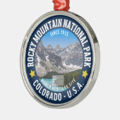 Rocky Mountains Nature Photo – National Park Gift メタルオーナメント (左)