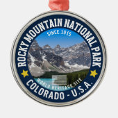 Rocky Mountains Nature Photo – National Park Gift メタルオーナメント (正面)
