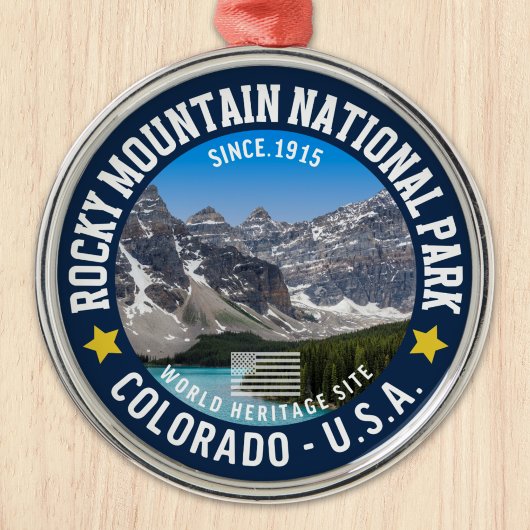 Rocky Mountains Nature Photo – National Park Gift メタルオーナメント
