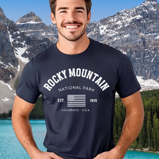Rocky Mountains – Nature Travel Souvenir Design Tシャツ