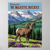 Rocky Mountains – Wildlife & Nature ポスター (正面)