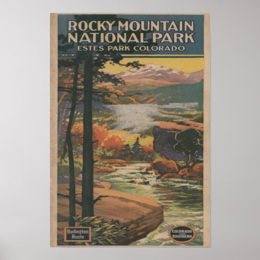 Rocky Mt. Nat'l Park Brochure # 2 ポスター (正面)