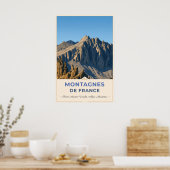 Rocky Summits of the French Alps ポスター (キッチン)