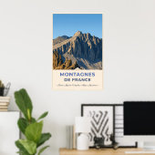 Rocky Summits of the French Alps ポスター (ホームオフィス)
