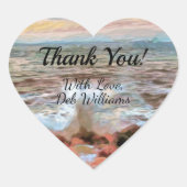 Rocky Waves Thank you 0742 ハートシール (正面)