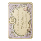 Roco Boudoirフランスのフレームエレガント金ゴールド薄紫 バスマット (正面縦)