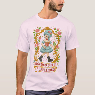 Rococoだが反抗的にする» Stited Eutique Tシャツ