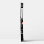 Rococoパーソナライズされたフローラブラック背景 Case-Mate iPhoneケース (裏面 / 左)