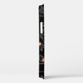 Rococoパーソナライズされたフローラブラック背景 Case-Mate iPhoneケース (裏面 / 右)