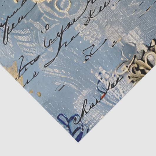 Rococo Blue Gold Italian Romantic  薄葉紙 (詳細)
