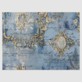 Rococo Blue Gold Italian Romantic  薄葉紙 (正面)