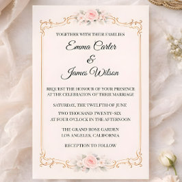 Rococo Blush 招待状