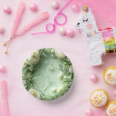 Rococo Butterfly Garden Galentine Floral Elegance ペーパーボウル (パーティー)