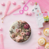 Rococo Butterfly Garden Galentine Floral Elegance ペーパーボウル (パーティー)