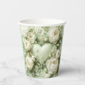 Rococo Butterfly Garden Galentine Floral Elegance 紙コップ (正面)