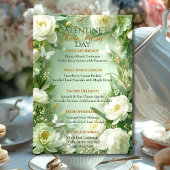 Rococo Butterfly Garden Galentine Tea Party Menu 招待状
