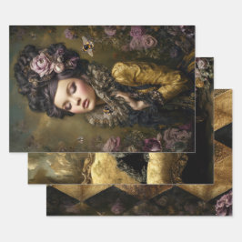 Rococo Buzz Bee themes Heavy Weight Decoupage ラッピングペーパーシート