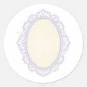 Rococo cameo frame ラウンドシール (正面)