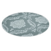 Rococo Damask Art I Duck Egg Blue+Teal カッティングボード (角)