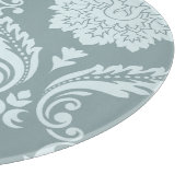 Rococo Damask Art I Duck Egg Blue+Teal カッティングボード (角)