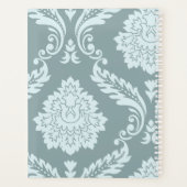 Rococo Damask Art I Duck Egg Blue+Teal プランナー手帳 (裏面)