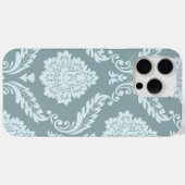 Rococo Damask Art I Duck Egg Blue+Teal Case-Mate iPhoneケース (裏面 (横))
