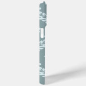 Rococo Damask Art I Duck Egg Blue+Teal Case-Mate iPhoneケース (裏面 / 右)