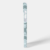 Rococo Damask Art I Duck Egg Blue+Teal Case-Mate iPhoneケース (裏面 / 左)