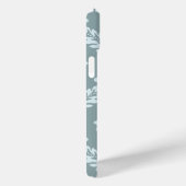 Rococo Damask Art I Duck Egg Blue+Teal Case-Mate iPhoneケース (裏面 / 右)