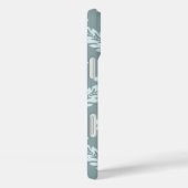 Rococo Damask Art I Duck Egg Blue+Teal Case-Mate iPhoneケース (裏面 / 右)