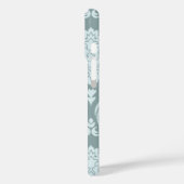 Rococo Damask Art I Duck Egg Blue+Teal Case-Mate iPhoneケース (裏面 / 左)