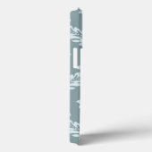 Rococo Damask Art I Duck Egg Blue+Teal Case-Mate iPhoneケース (裏面 / 右)