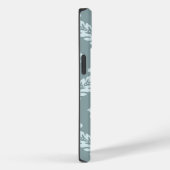 Rococo Damask Art I Duck Egg Blue+Teal Case-Mate iPhoneケース (裏面 / 右)