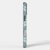 Rococo Damask Art I Duck Egg Blue+Teal Case-Mate iPhoneケース (裏面 / 右)