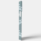 Rococo Damask Art I Duck Egg Blue+Teal Case-Mate iPhoneケース (裏面 / 右)