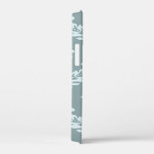 Rococo Damask Art I Duck Egg Blue+Teal Case-Mate iPhoneケース (裏面 / 右)