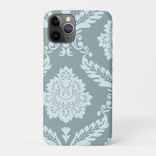 Rococo Damask Art I Duck Egg Blue+Teal Case-Mate iPhoneケース (裏)