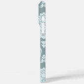 Rococo Damask Art I Duck Egg Blue+Teal Case-Mate iPhoneケース (裏面 / 左)