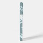 Rococo Damask Art I Duck Egg Blue+Teal Case-Mate iPhoneケース (裏面 / 右)