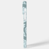 Rococo Damask Art I Duck Egg Blue+Teal Case-Mate iPhoneケース (裏面 / 左)