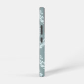 Rococo Damask Art I Duck Egg Blue+Teal Samsung Galaxyケース (右側面)