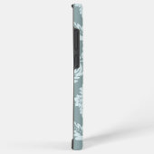 Rococo Damask Art I Duck Egg Blue+Teal Samsung Galaxyケース (右側面)