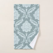Rococo Damask Big Pattern Duck Egg Blue+Teal バスタオルセット (ハンドタオル)